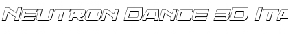 Download Neutron Dance 3D Italic Font Download Neutron Dance 3D Italic Font