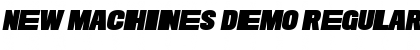 Download New Machines DEMO Font Download New Machines DEMO Font