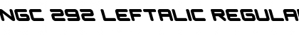 Download NGC 292 Leftalic Font Download NGC 292 Leftalic Font