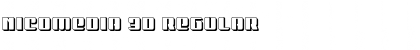 Download Nicomedia 3D Font Download Nicomedia 3D Font