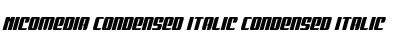 Download Nicomedia Condensed Italic Font Download Nicomedia Condensed Italic Font
