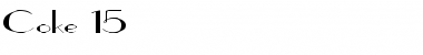 Download Coke 15 Font Download Coke 15 Font