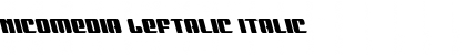 Download Nicomedia Leftalic Font Download Nicomedia Leftalic Font