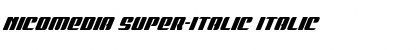 Download Nicomedia Super-Italic Font Download Nicomedia Super-Italic Font
