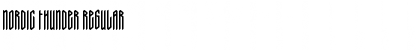 Download Nordic Thunder Font Download Nordic Thunder Font