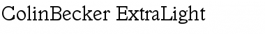 Download ColinBecker-ExtraLight Font Download ColinBecker-ExtraLight Font