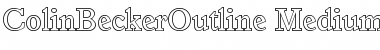 Download ColinBeckerOutline-Medium Font Download ColinBeckerOutline-Medium Font