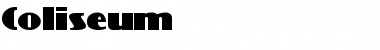 Download Coliseum Font Download Coliseum Font