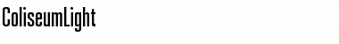 Download ColiseumLight Font Download ColiseumLight Font
