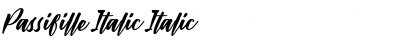 Download Passifille Italic Font Download Passifille Italic Font