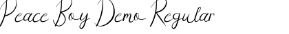 Download Peace Boy Demo Font Download Peace Boy Demo Font