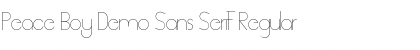 Download Peace Boy Demo Sans Serif Font Download Peace Boy Demo Sans Serif Font