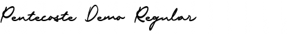 Download Pentecoste Demo Font Download Pentecoste Demo Font