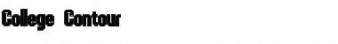 Download College Contour Font Download College Contour Font