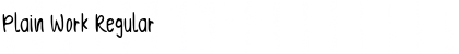 Download Plain Work Font Download Plain Work Font