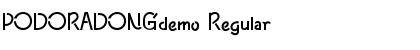 Download PODORADONGdemo Font Download PODORADONGdemo Font