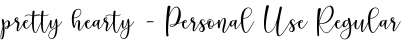 Download pretty hearty - Personal Use Font Download pretty hearty - Personal Use Font