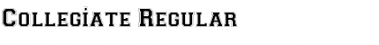 Download Collegiate Font Download Collegiate Font