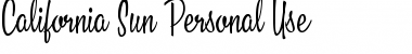 Download California Sun Personal Use Font Download California Sun Personal Use Font