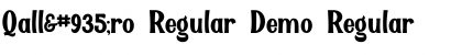 Download QallΧro Regular Demo Font Download QallΧro Regular Demo Font
