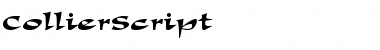 Download CollierScript Font Download CollierScript Font