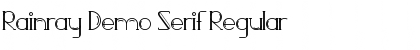 Download Rainray Demo Serif Font Download Rainray Demo Serif Font