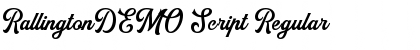 Download RallingtonDEMO Script Font Download RallingtonDEMO Script Font