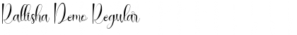 Download Rallisha Demo Font Download Rallisha Demo Font