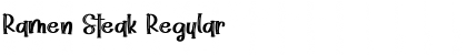 Download Ramen Steak Font Download Ramen Steak Font