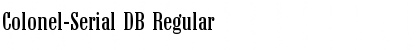 Download Colonel-Serial DB Font Download Colonel-Serial DB Font