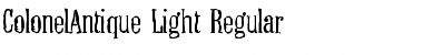 Download ColonelAntique-Light Font Download ColonelAntique-Light Font