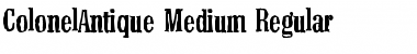 Download ColonelAntique-Medium Font Download ColonelAntique-Medium Font
