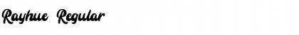 Download Rayhue Font Download Rayhue Font