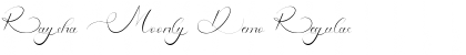 Download Raysha Moonly Demo Font Download Raysha Moonly Demo Font