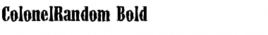 Download ColonelRandom Font Download ColonelRandom Font