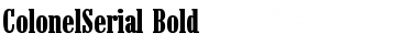 Download ColonelSerial Font Download ColonelSerial Font