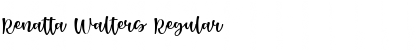 Download Renatta Walters Font Download Renatta Walters Font