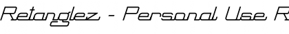 Download Retanglez - Personal Use Font Download Retanglez - Personal Use Font