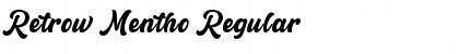 Download Retrow Mentho Font Download Retrow Mentho Font