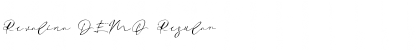 Download Revalina DEMO Font Download Revalina DEMO Font