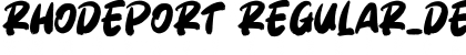 Download Rhodeport Regular_DEMO Font Download Rhodeport Regular_DEMO Font