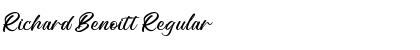 Download Richard Benoitt Font Download Richard Benoitt Font