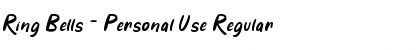 Download Ring Bells - Personal Use Font Download Ring Bells - Personal Use Font