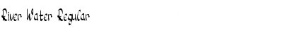 Download River Water Font Download River Water Font