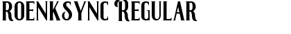 Download roenksync Font Download roenksync Font