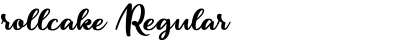Download rollcake Font Download rollcake Font