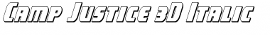 Download Camp Justice 3D Italic Font Download Camp Justice 3D Italic Font