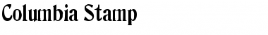Download Columbia Stamp Font Download Columbia Stamp Font