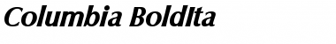 Download Columbia-BoldIta Font Download Columbia-BoldIta Font