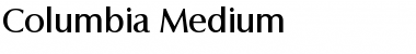 Download Columbia-Medium Font Download Columbia-Medium Font
